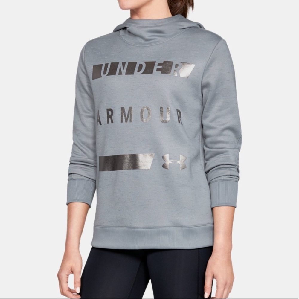 Under Armour Fleece Logo Cowl Neck Pullover Hoodie